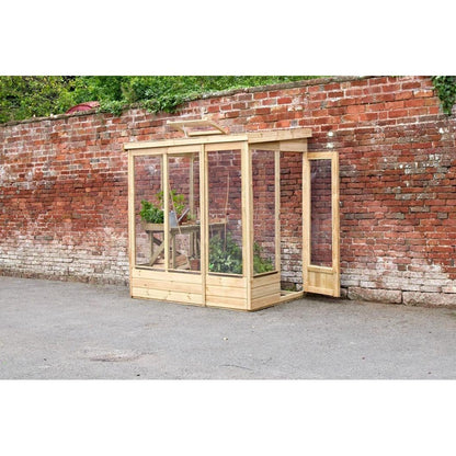 Forest 6x4ft Wallscape Lean-to Greenhouse No Back - JJ Building Materials
