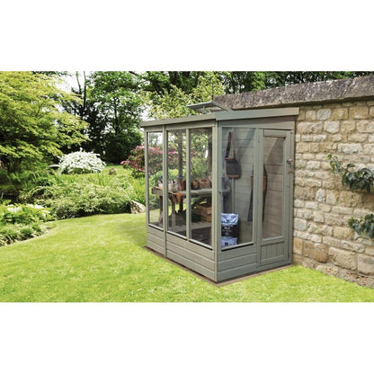 Forest 6x4ft Wallscape Lean-to Greenhouse Solid Back - JJ Building Materials
