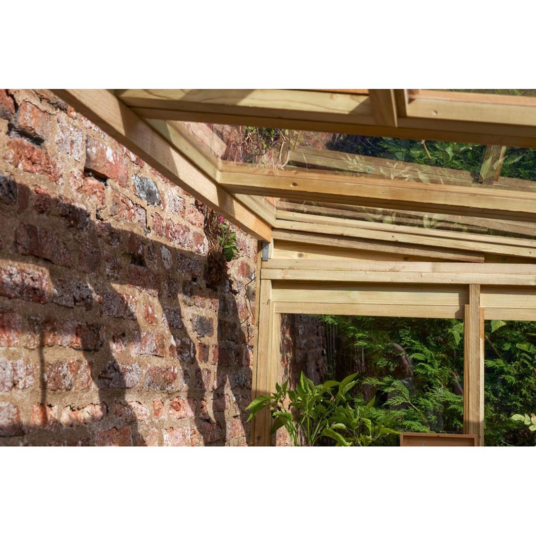 Forest 8x4ft Wallscape Lean-to Greenhouse No Back - JJ Building Materials