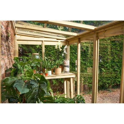 Forest 8x4ft Wallscape Lean-to Greenhouse No Back - JJ Building Materials