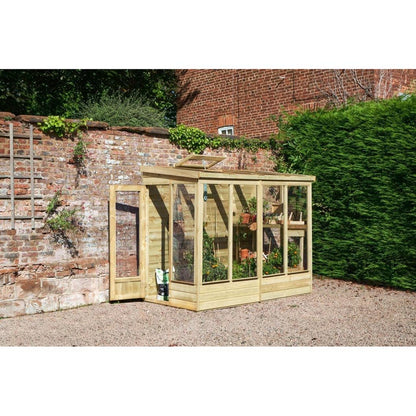 Forest 8x4ft Wallscape Lean-to Greenhouse No Back - JJ Building Materials