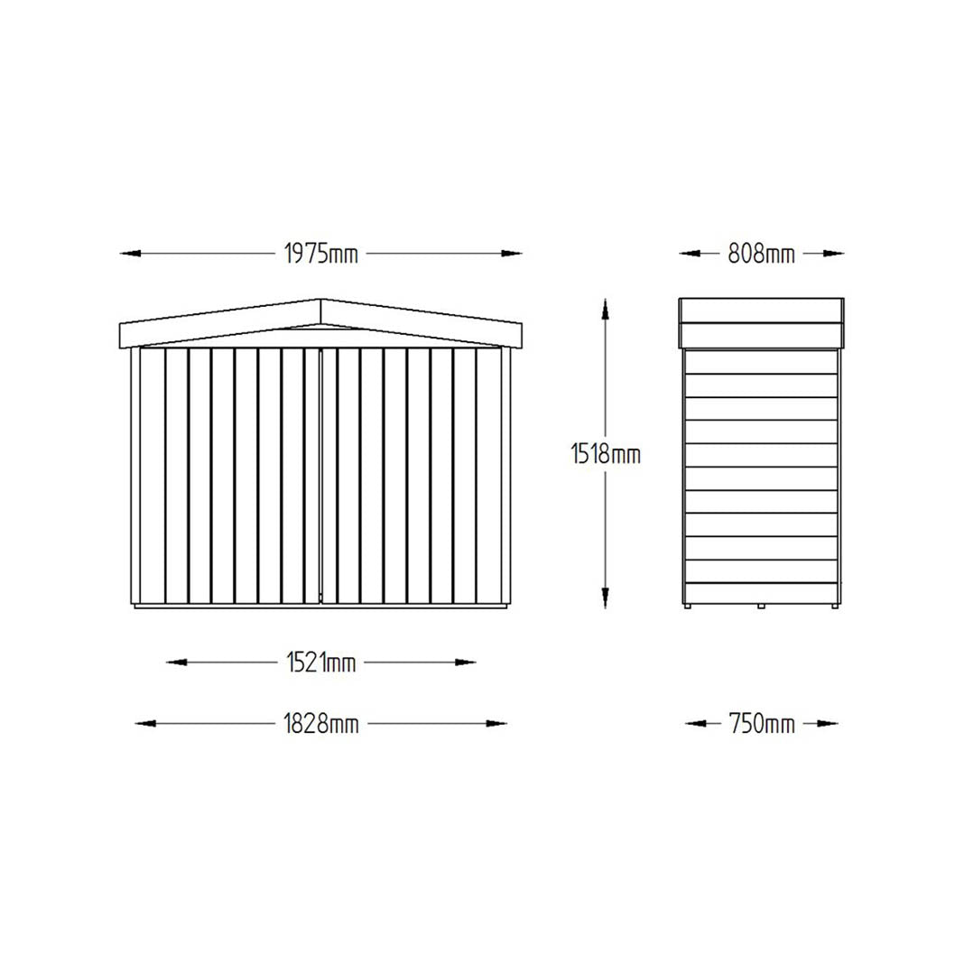 Forest Apex Large Outdoor Store - Pressure Treated - JJ Building Materials