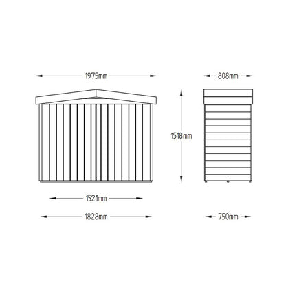 Forest Apex Large Outdoor Store - Pressure Treated - JJ Building Materials