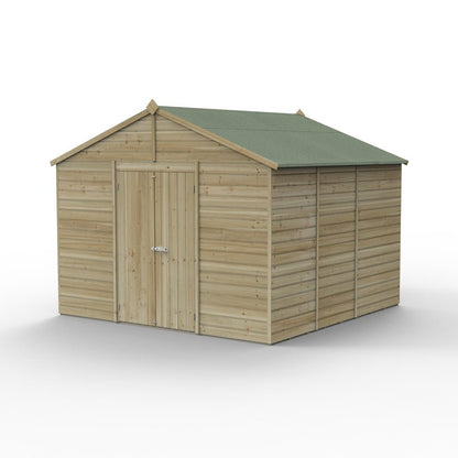 Forest Beckwood 10x10 Apex Shed - No Windows - Double Door - JJ Building Materials