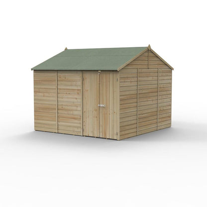 Forest Beckwood 10x10 Reverse Apex Shed - No Windows - Double Door - JJ Building Materials