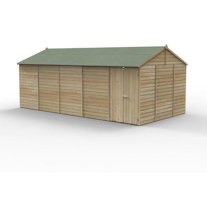 Forest Beckwood 20x10 Reverse Apex Shed - No Windows - Double Door - JJ Building Materials