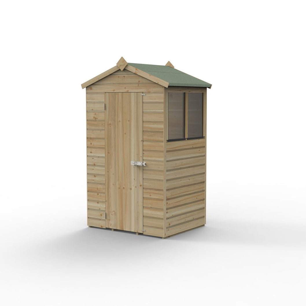 Forest Beckwood 4x3 Apex Shed - 2 Windows - JJ Building Materials