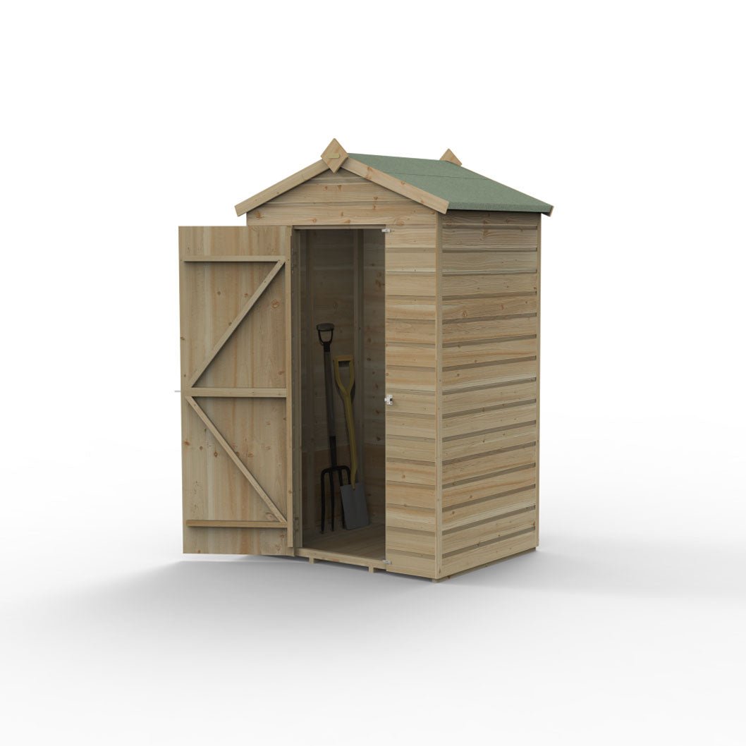 Forest Beckwood 4x3 Apex Shed - No Windows - JJ Building Materials