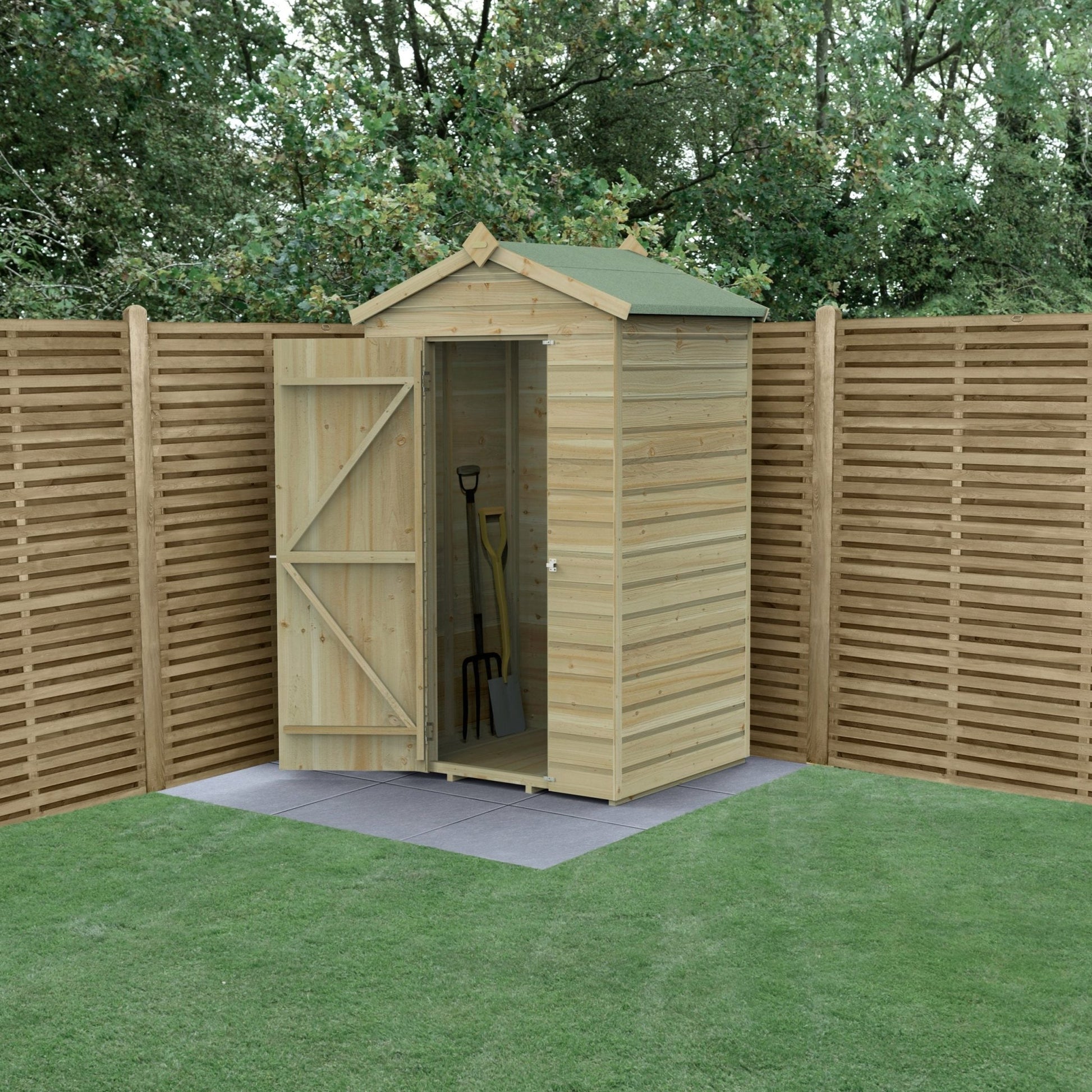 Forest Beckwood 4x3 Apex Shed - No Windows - JJ Building Materials