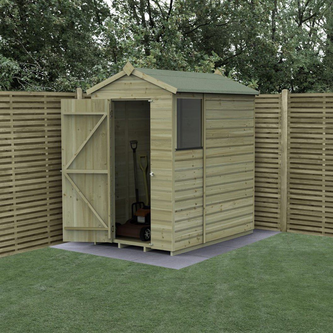 Forest Beckwood 4x6 Apex Shed - 1 Window - JJ Building Materials