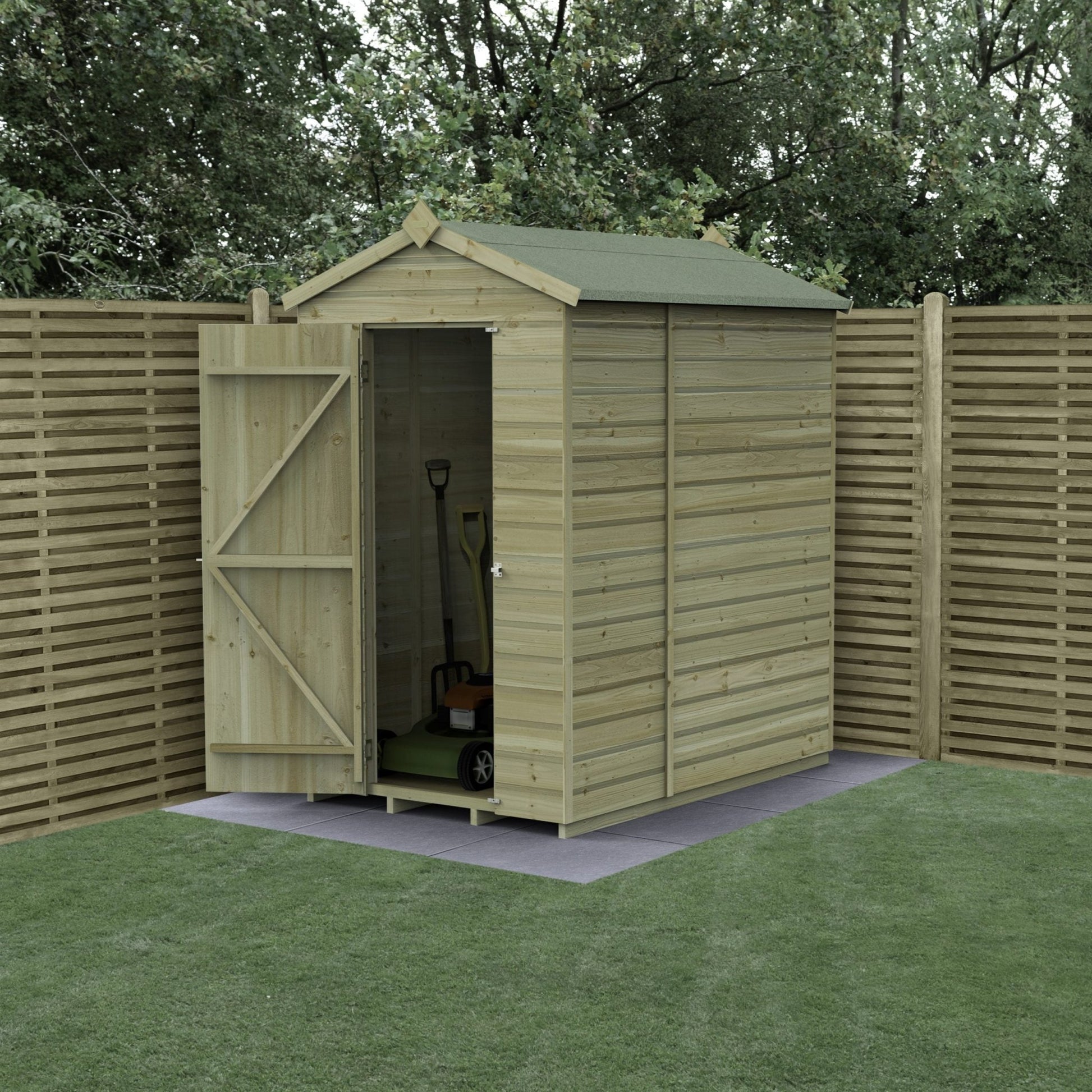 Forest Beckwood 4x6 Apex Shed - No Windows - JJ Building Materials