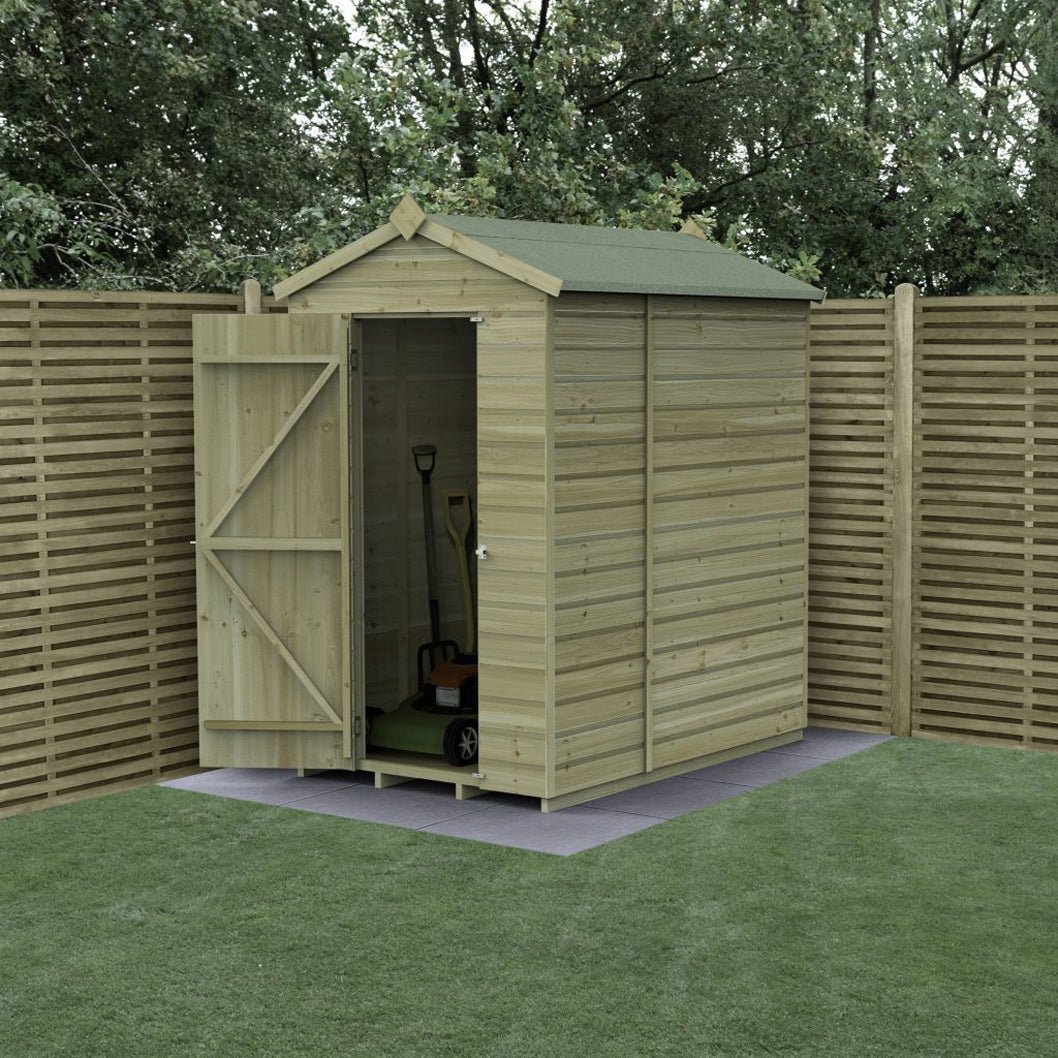 Forest Beckwood 4x6 Apex Shed - No Windows - JJ Building Materials