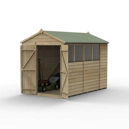 Forest Beckwood 6x10 Apex Shed - 4 Windows - Double Door - JJ Building Materials