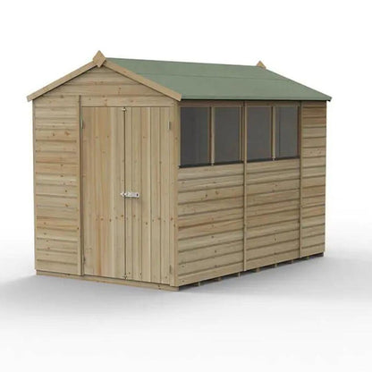 Forest Beckwood 6x10 Apex Shed - 4 Windows - Double Door - JJ Building Materials