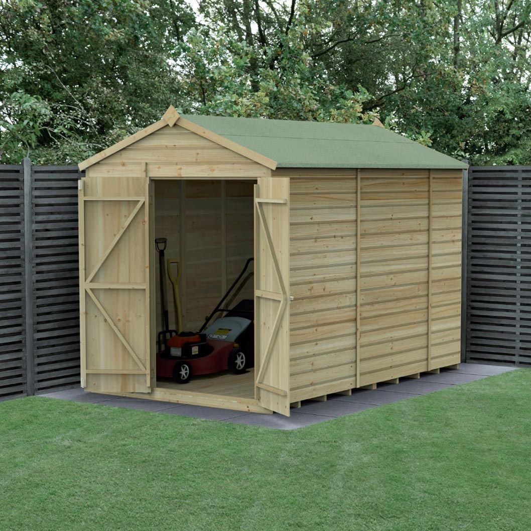 Forest Beckwood 6x10 Apex Shed - No Windows - Double Door - JJ Building Materials
