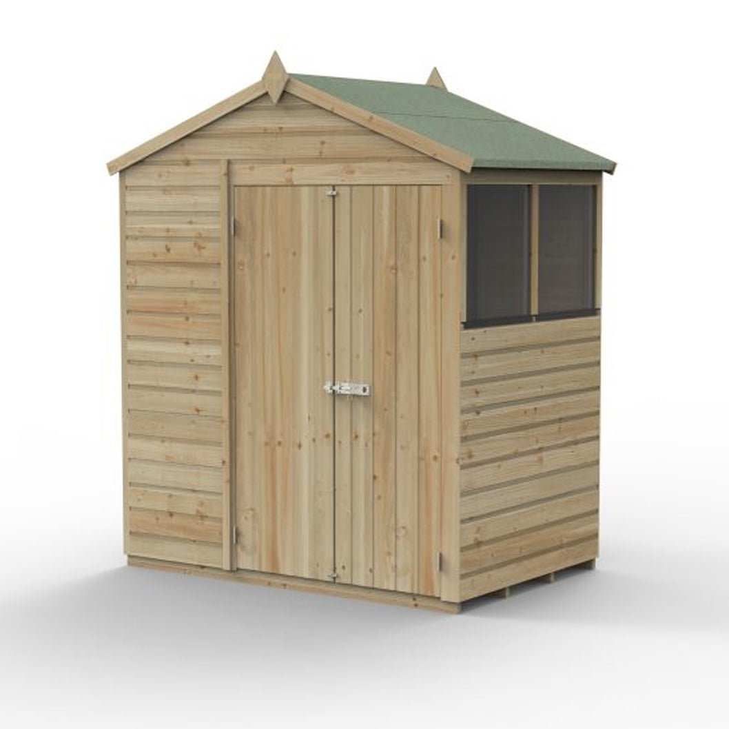 Forest Beckwood 6x4 Apex Shed - 2 Windows - JJ Building Materials