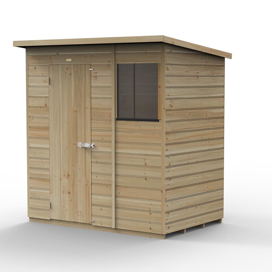 Forest Beckwood 6x4 Pent Shed - 1 Window - JJ Building Materials