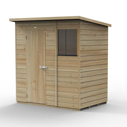 Forest Beckwood 6x4 Pent Shed - 1 Window - Double Door - JJ Building Materials