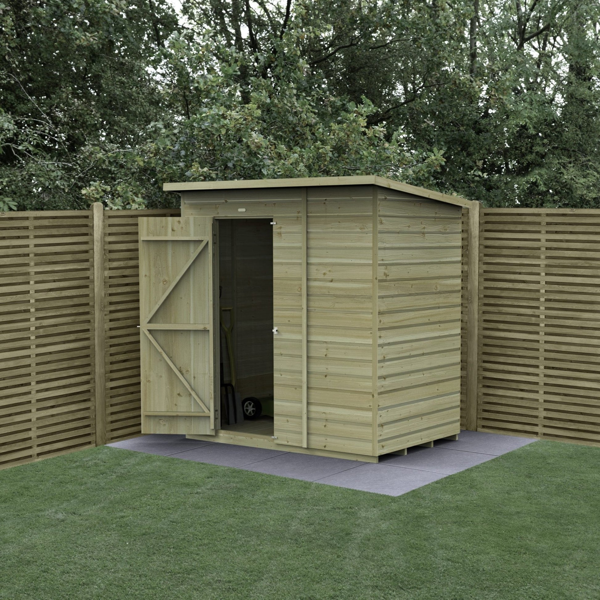 Forest Beckwood 6x4 Pent Shed - No Windows - JJ Building Materials