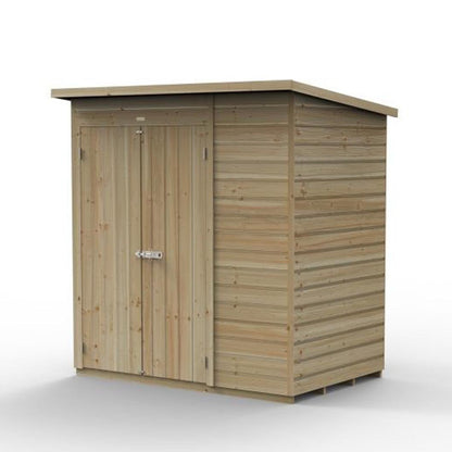 Forest Beckwood 6x4 Pent Shed - No Windows - Double Door - JJ Building Materials