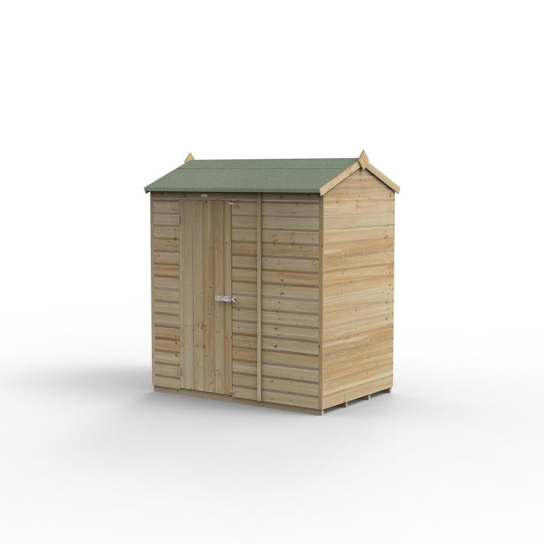 Forest Beckwood 6x4 Reverse Apex Shed - No Windows - JJ Building Materials
