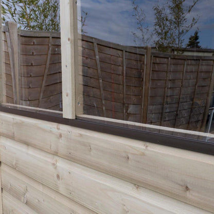 Forest Beckwood 6x8 Apex Shed - 4 Windows - Double Door - JJ Building Materials