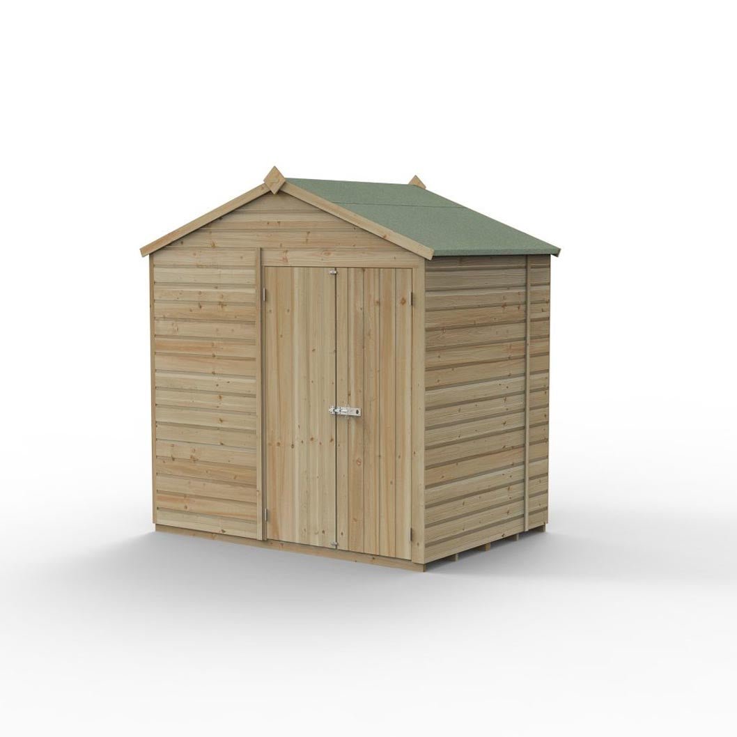 Forest Beckwood 7x5 Apex Shed - No Windows - Double Door - JJ Building Materials