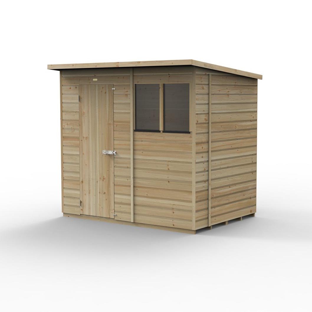 Forest Beckwood 7x5 Pent Shed - 2 Windows - JJ Building Materials