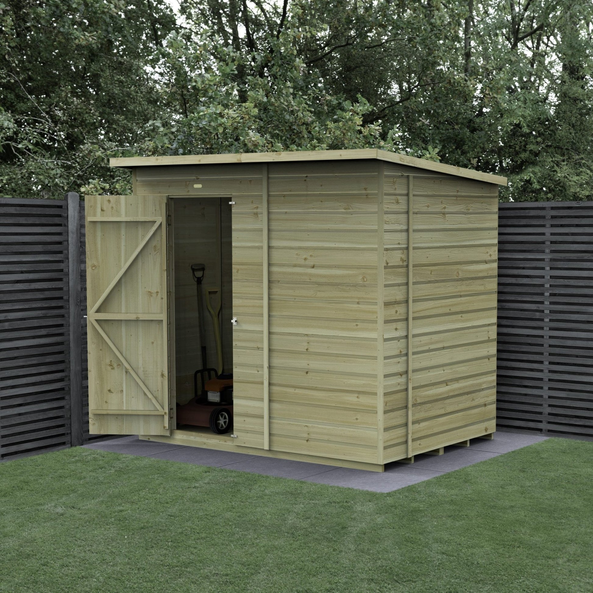 Forest Beckwood 7x5 Pent Shed - No Windows - JJ Building Materials