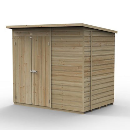 Forest Beckwood 7x5 Pent Shed - No Windows - Double Door - JJ Building Materials