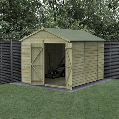 Forest Beckwood 8x10 Apex Shed - No Windows - Double Door - JJ Building Materials