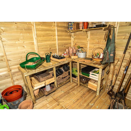 Forest Beckwood 8x6 Pent Shed - 2 Windows - JJ Building Materials