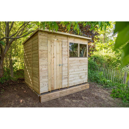 Forest Beckwood 8x6 Pent Shed - 2 Windows - JJ Building Materials