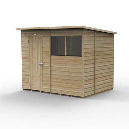 Forest Beckwood 8x6 Pent Shed - 2 Windows - JJ Building Materials