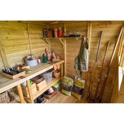 Forest Beckwood 8x6 Pent Shed - 2 Windows - JJ Building Materials