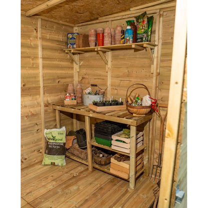 Forest Beckwood 8x6 Pent Shed - 2 Windows - JJ Building Materials