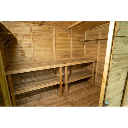 Forest Beckwood 8x6 Pent Shed - 2 Windows - JJ Building Materials