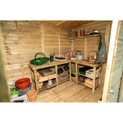 Forest Beckwood 8x6 Pent Shed - 2 Windows - JJ Building Materials