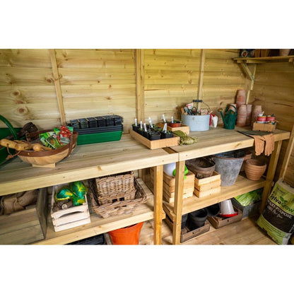Forest Beckwood 8x6 Pent Shed - 2 Windows - JJ Building Materials