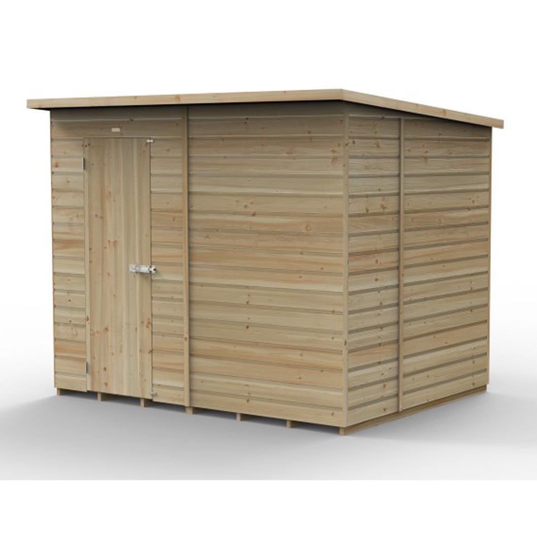 Forest Beckwood 8x6 Pent Shed - No Windows - JJ Building Materials