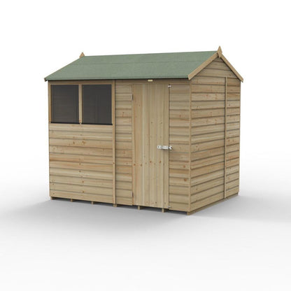 Forest Beckwood 8x6 Reverse Apex Shed - 2 Windows - JJ Building Materials
