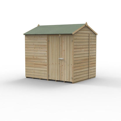Forest Beckwood 8x6 Reverse Apex Shed - No Windows - Double Door - JJ Building Materials