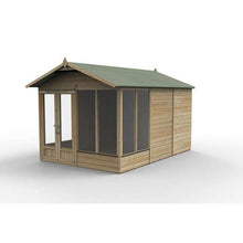 Forest Beckwood Apex Summerhouse 12 x 8- Double Door – 6 Windows - JJ Building Materials