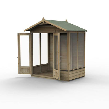 Forest Beckwood Apex Summerhouse 6×4 – Double Door – 5 Windows - JJ Building Materials