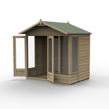Forest Beckwood Apex Summerhouse 7×5 – Double Door – 4 Windows – 1 Side Opening - JJ Building Materials