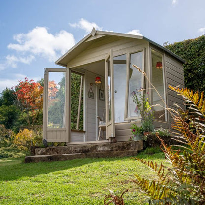 Forest Beckwood Apex Summerhouse 7×5 – Double Door – 4 Windows – 2 Opening - JJ Building Materials
