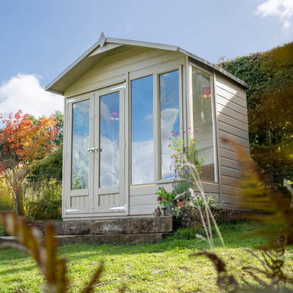 Forest Beckwood Apex Summerhouse 7×5 – Double Door – 4 Windows – 2 Opening - JJ Building Materials