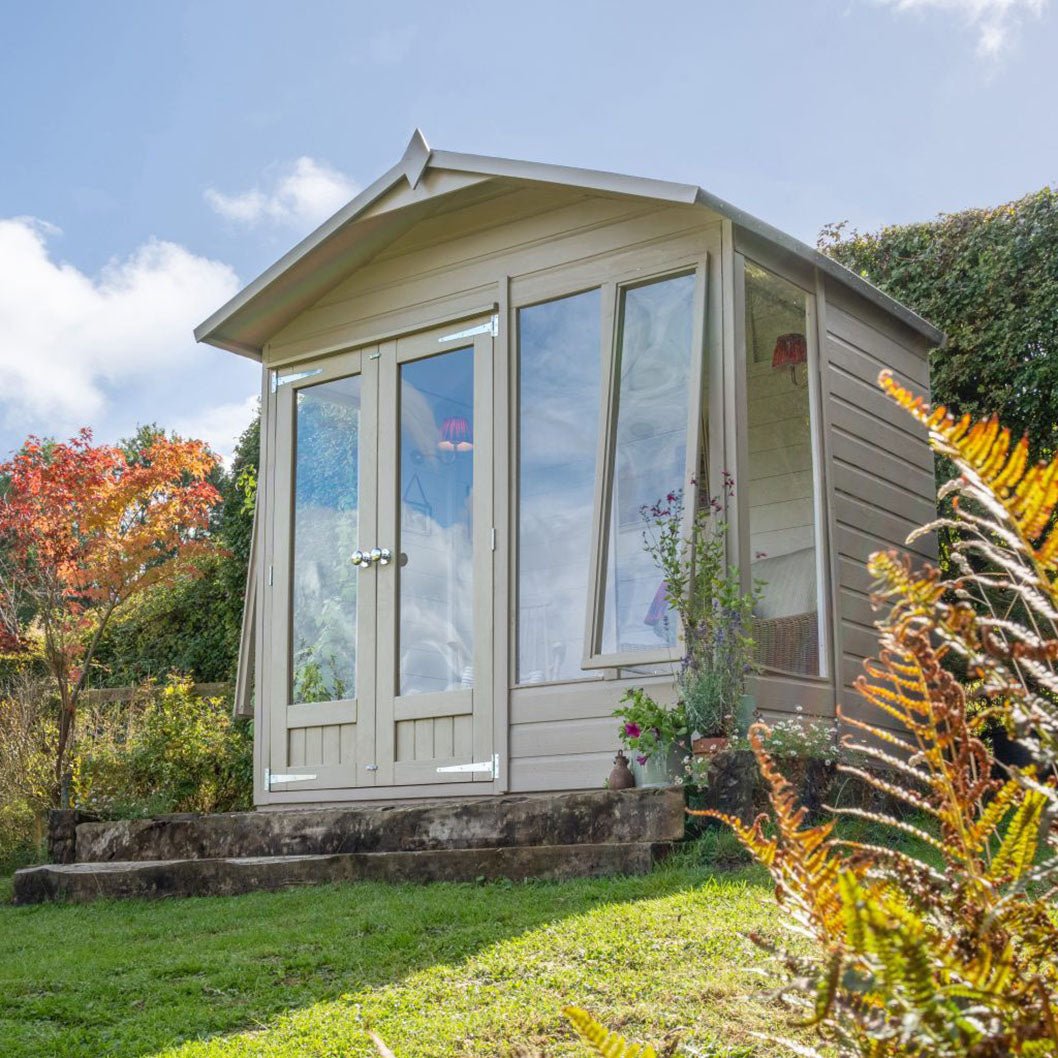 Forest Beckwood Apex Summerhouse 7×5 – Double Door – 4 Windows – 2 Opening - JJ Building Materials