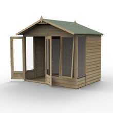 Forest Beckwood Apex Summerhouse 8×6 – Double Door – 4 Windows – 1 Front Opening - JJ Building Materials