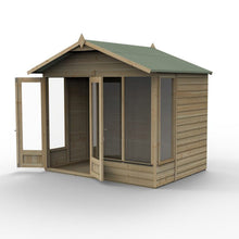 Forest Beckwood Apex Summerhouse 8×6 – Double Door – 4 Windows – 1 Side Opening - JJ Building Materials